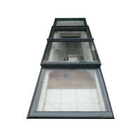 SRW Aluminum tempered glass welding translation electric roof skylight