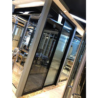 SSD Trackless double glazed partition aluminum sliding door