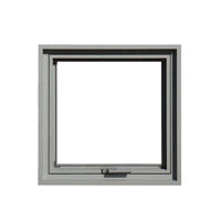 SAW Aluminum customize hinge glass awning window